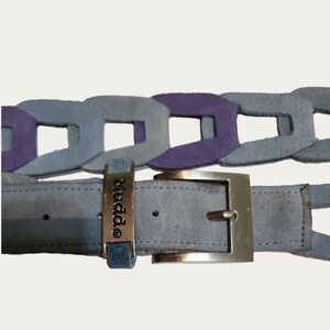 Mudd Blue and Purple Chain-Link Belt